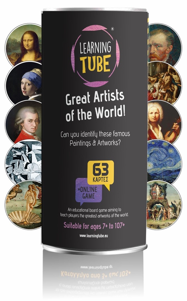 Joc educațional de masă Learning Tube - Great Artists of the World (limba engleză)
