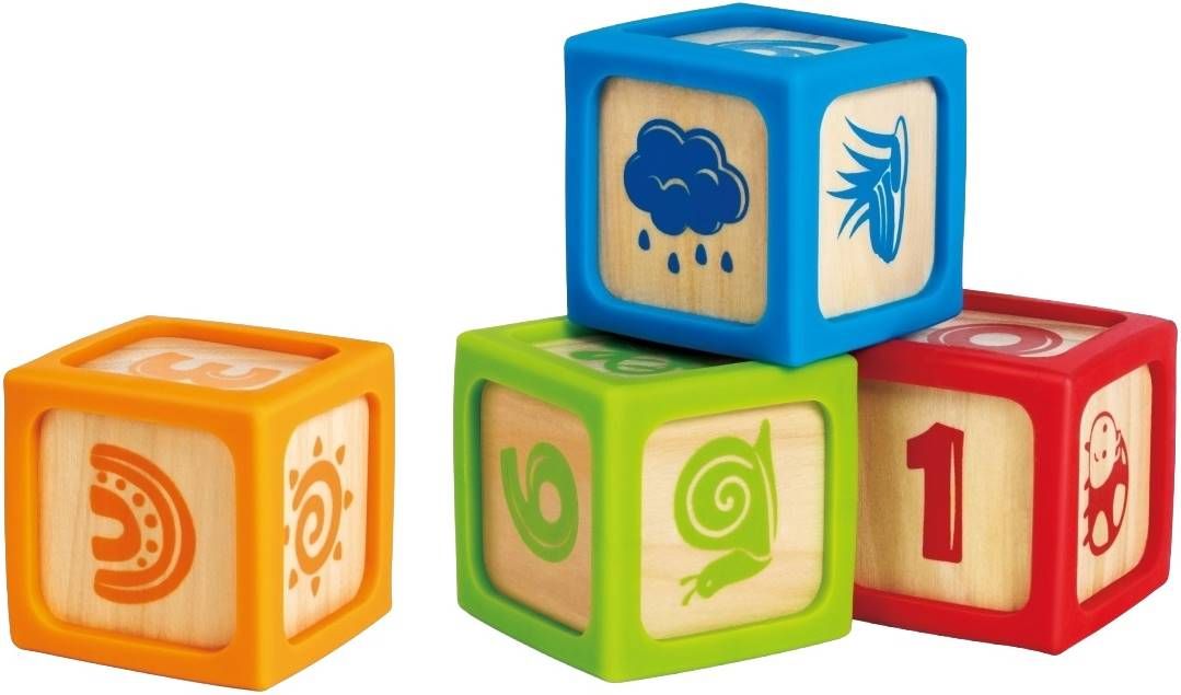 Cuburi educative Hape - Smart Start, 4 bucăți