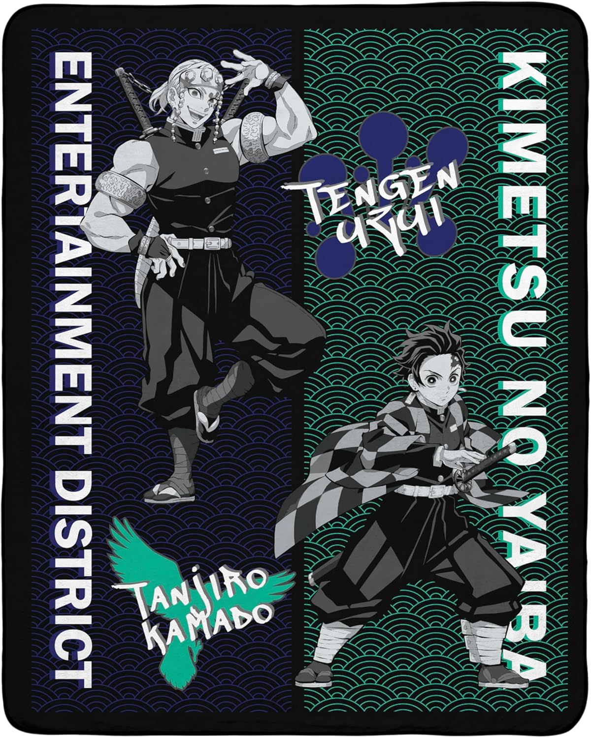 Pătură ABYstyle Animation: Demon Slayer - Tanjiro & Tengen