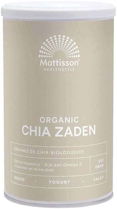 Ogranic Semințe de Chia, 250 g, Mattisson Healthstyle