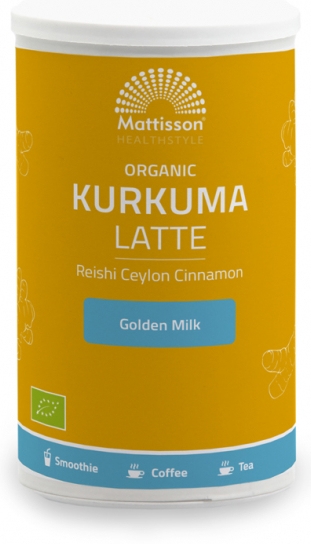 Ogranic Kurkuma Latte Golden Milk, 160 g, Mattisson Healthstyle