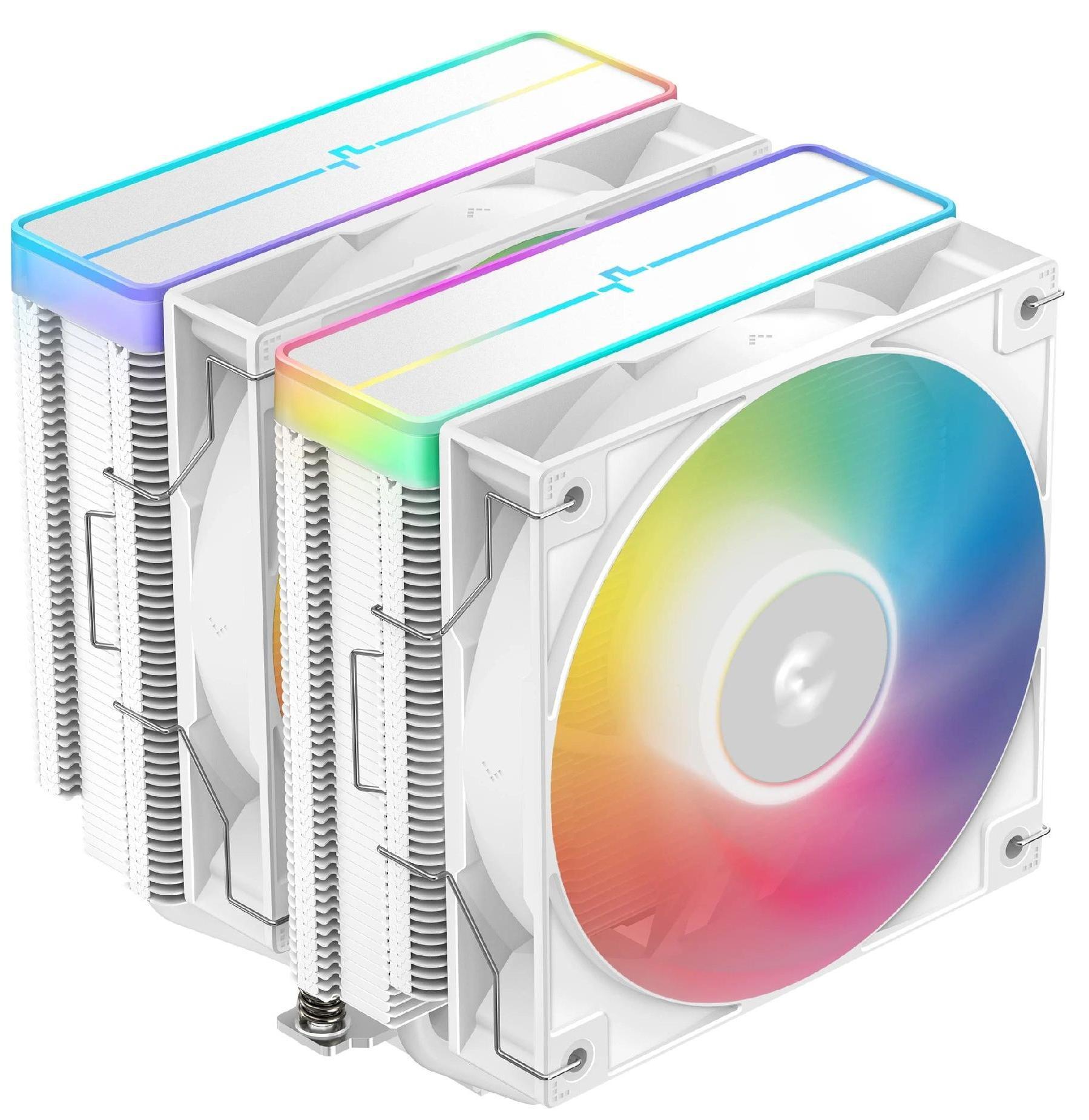 Cooler DeepCool - AG620 WH ARGB V2, 120 mm, alb