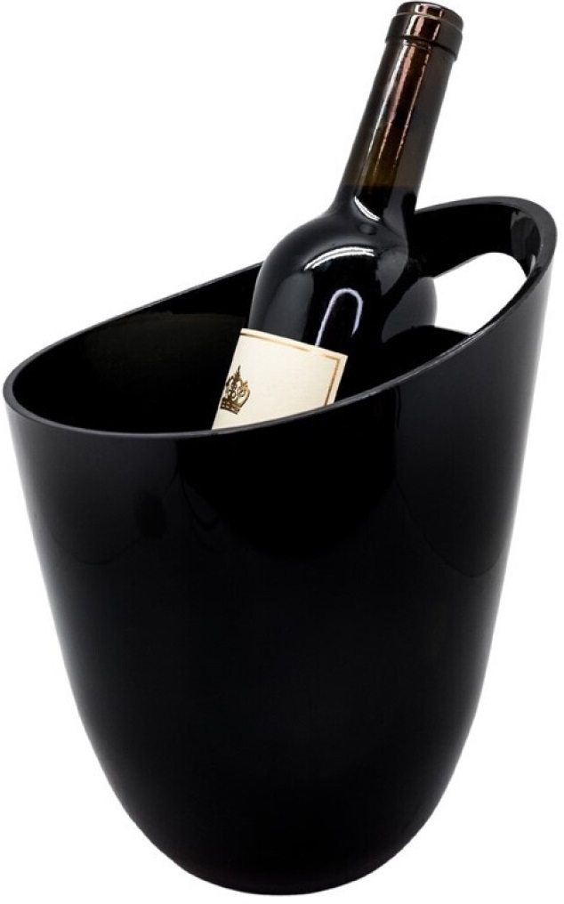 Răcitor de sticle Vin Bouquet - Ice Bucket, negru