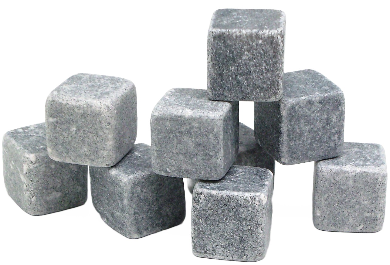 Racitoare din piatră naturală Vin Bouquet - Stone rocks, 9 buc