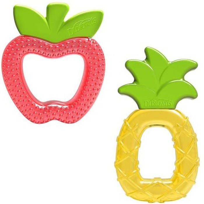 Jucăria de dentiție răcire Dr.Brown's  - Ananas și măr