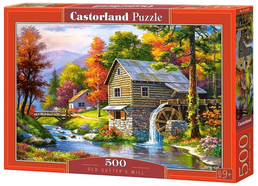 Puzzle Castorland din 500 de piese - Vechea moara, Sung Kim