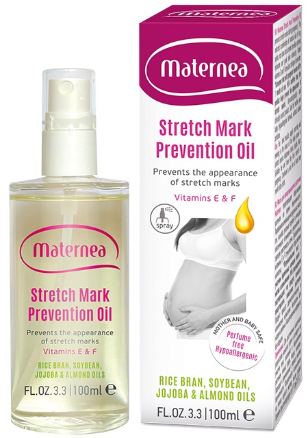 Maternea Spray ulei de prevenire a vergeturilor cu Vit E si F, 100ml - imagine 3