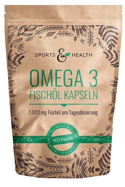 Omega-3, 350 mg, 400 capsule, Sports &amp; Health Solutions
