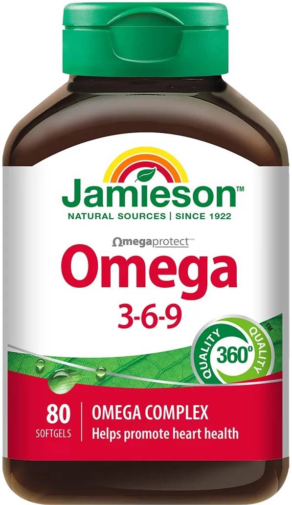 Omega-3-6-9, 80 capsule, Jamieson
