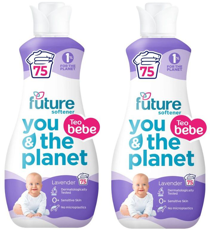 Balsam de rufe Future baby - Lavandă, 1,5 l, 2 x 75 spălări