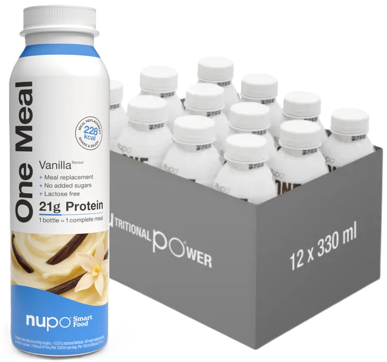 One Meal +Prime Shake proteic, vanilie, 12 x 330 ml, Nupo