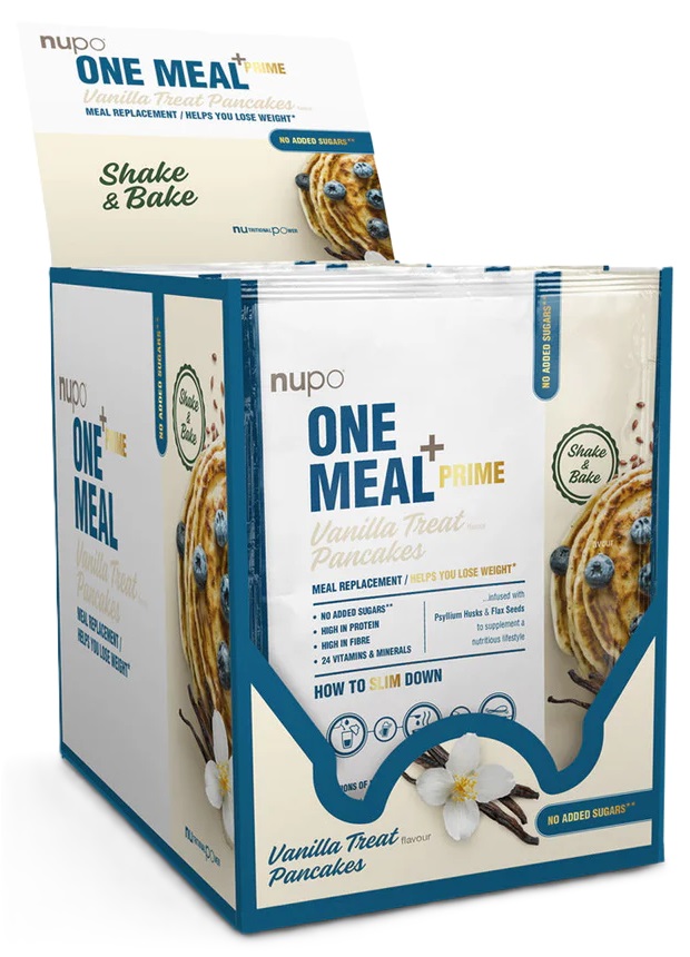 One Meal +Prime Clătite proteice, vanilie, 15 х 60 g, Nupo