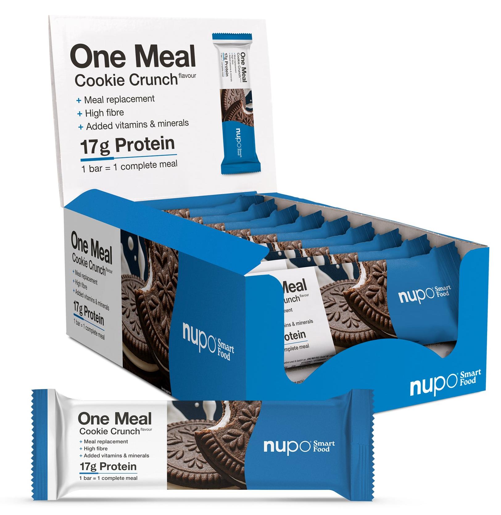 One Meal Baton proteic, fursec crocant, 15 х 60 g, Nupo