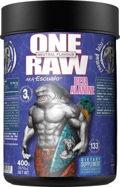 One Raw Beta-Alanine, fără gust, 400 g, Zoomad Labs
