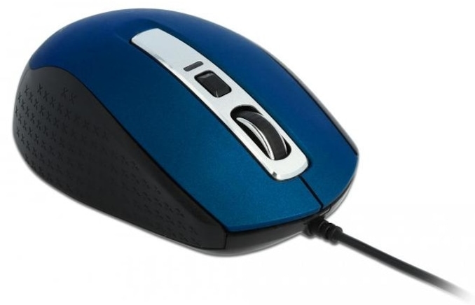 Mouse optic DeLock – 12621P, optic, cu fir, albastru
