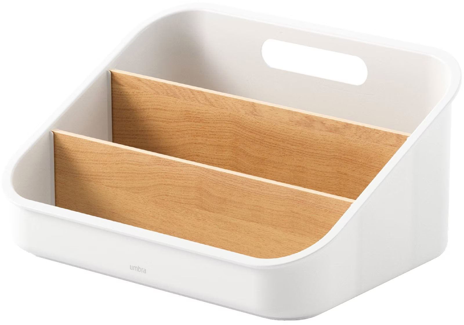 Organizator Umbra - Bellwood Packet, 26 x 20 x 13 cm, alb-natural