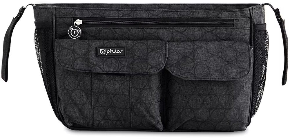 Organizator pentru cărucior Bimbidreams - Circles, Black