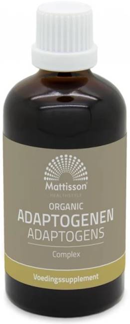 Organic Adaptogens Complex, tinctură, 100 ml, Mattisson Healthstyle