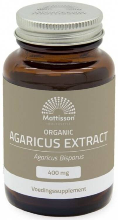 Organic Agaricus Extract, 400 mg, 60 capsule, Mattisson Healthstyle