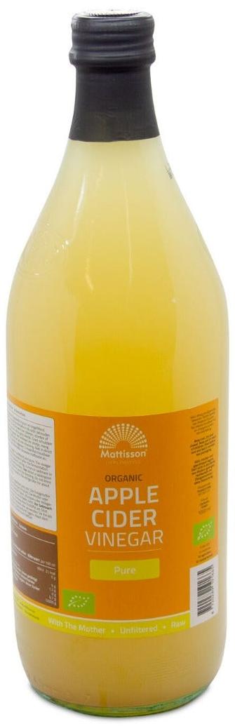 Oțet de mere organic, 1000 ml, Mattisson Healthstyle