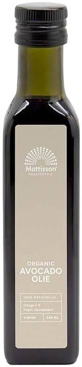 Organic Avocado Oil, 250 ml, Mattisson Healthstyle