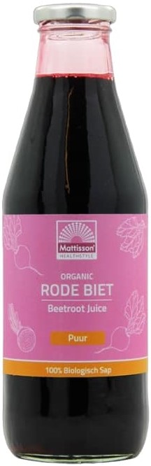 Suc de sfeclă roșie organic, 750 ml, Mattisson Healthstyle