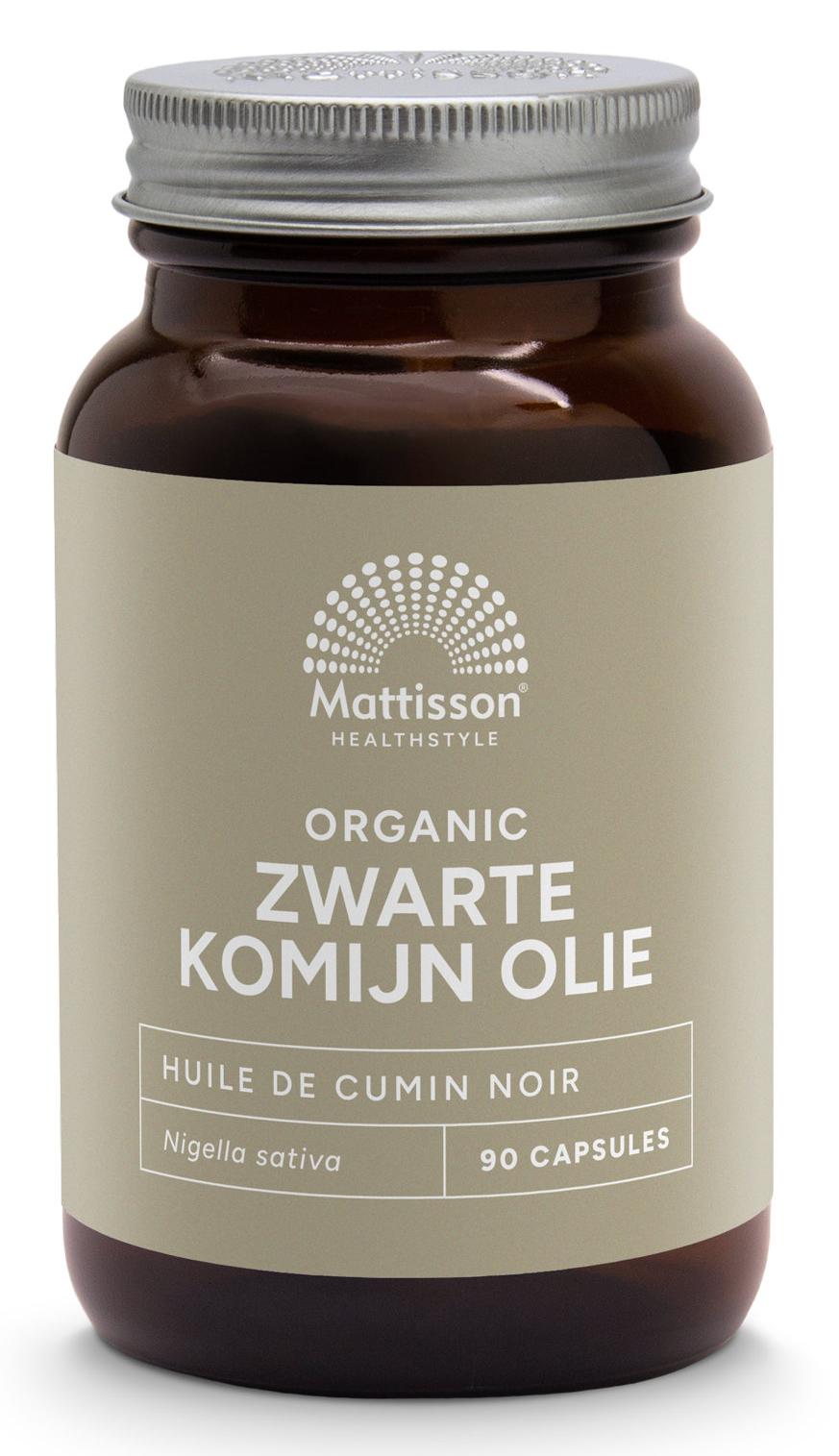 Organic Black Cumin, 500 mg, 90 capsule, Mattisson Healthstyle