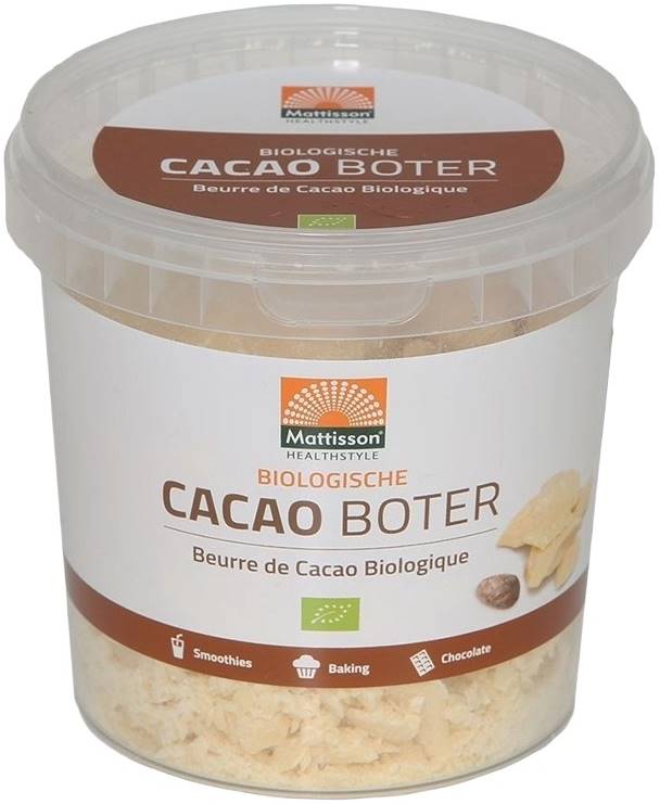Organic Cacao Butter, 300 g, Mattisson Healthstyle