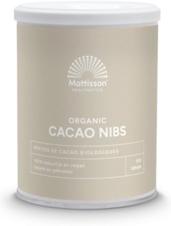 Organic Cacao Nibs, 150 g, Mattisson Healthstyle