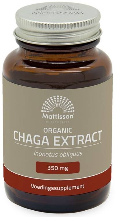 Organic Chaga Extract, 350 mg, 60 capsule, Mattisson Healthstyle
