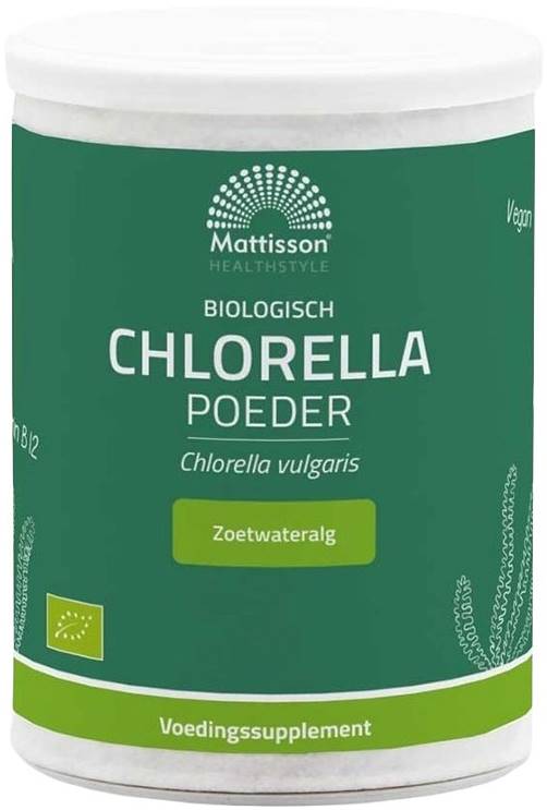 Mattisson Healthstyle Pudră organică de chlorella, 125 g