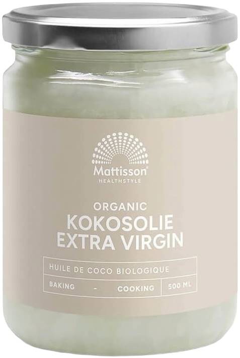 Organic Coconut Oil Extra Virgin, 500 ml, Mattisson Healthstyle