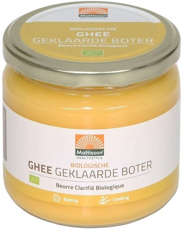 Organic Ghee Clarified Butter, 300 g, Mattisson Healthstyle