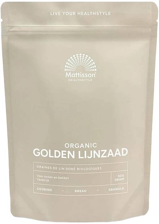 Mattisson Healthstyle Organic Golden Flaxseed, 500 g