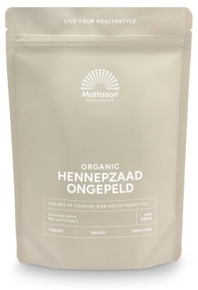 Organic Hemp Seed Unhulled, 400 g, Mattisson Healthstyle