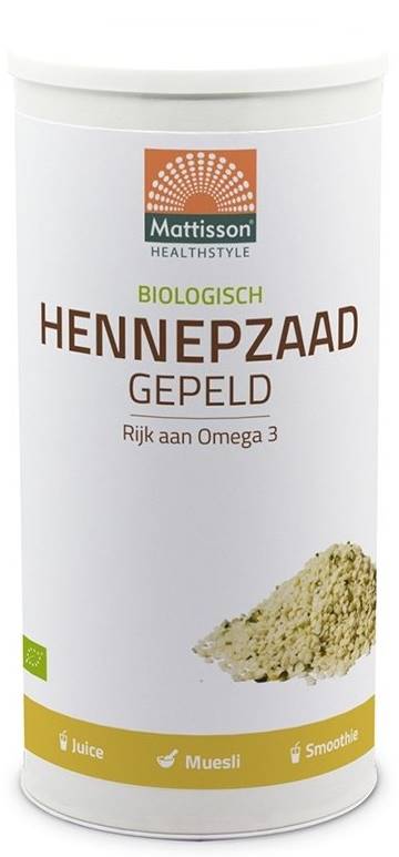 Organic Hemp Seeds Hulled, 800 g, Mattisson Healthstyle
