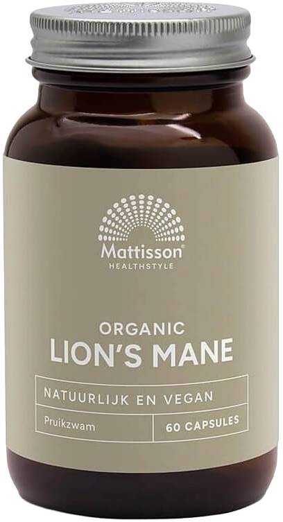 Organic Lion's Mane, 60 capsule , Mattisson Healthstyle