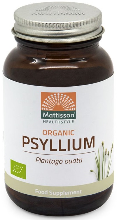 Organic Psyllium, 750 mg, 90 capsule, Mattisson Healthstyle