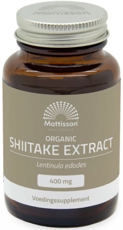 Organic Shiitake Extract, 400 mg, 60 capsule, Mattisson Healthstyle
