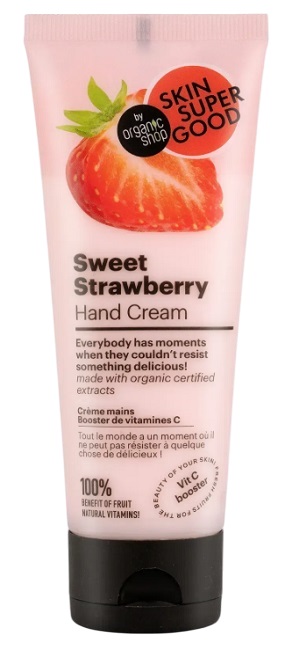 Organic Shop Skin Super Good Cremă de mâini Sweet Strawberry, 75 ml