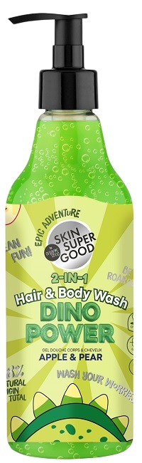 Organic Shop Skin Super Good Șampon și gel de duș 2 în 1 Dino Power, 500 ml