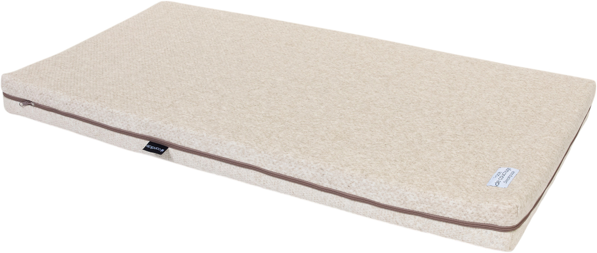 Saltea organică cu cocos Candide - Comfort, 60 x 120 x 10 cm