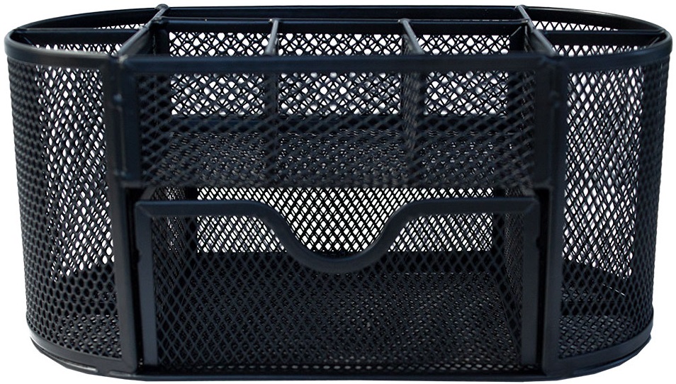 Organizator de birou - Cu 9 compartimente, negru