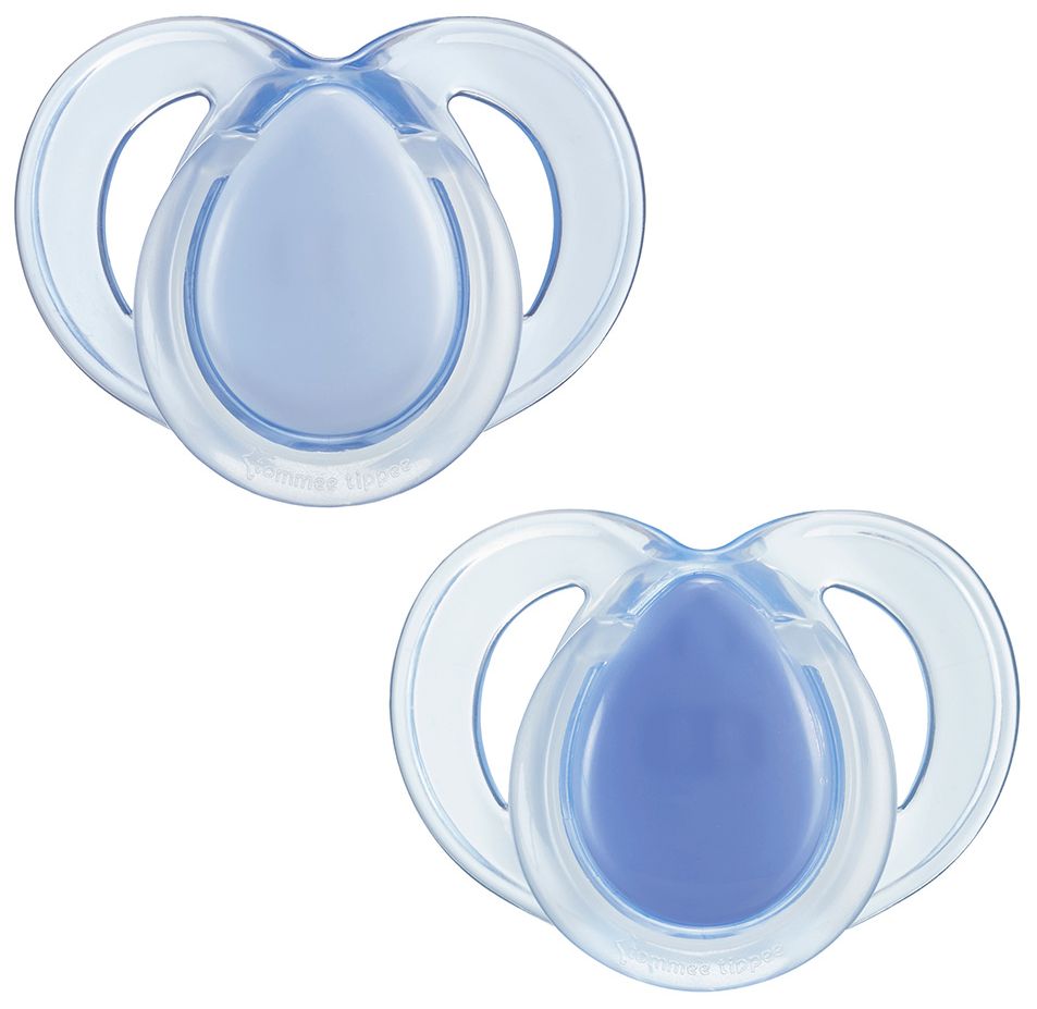 Suzete ortodontice Night Time, 18-36 luni, 2 bucati, Albastru, Tommee Tippee - imagine 2