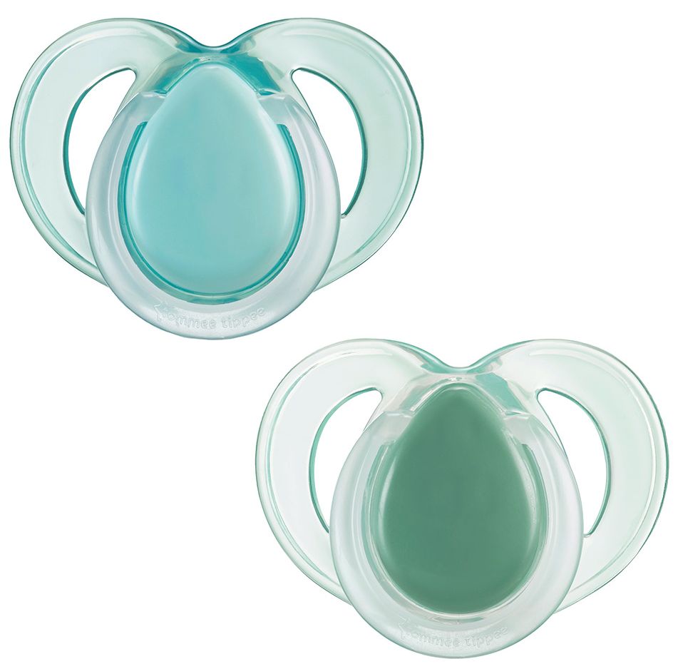 Suzete ortodontice Night Time, 18-36 luni, 2 bucati, Verde, Tommee Tippee - imagine 2