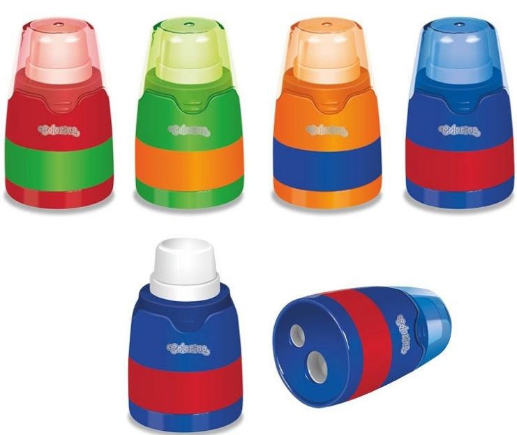 Ascutitoare cu radiera Colorino Kids - sortiment