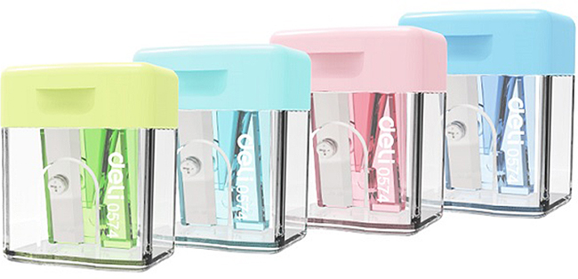Ascutitoare cu recipient Deli Comiko - E0574, sortiment