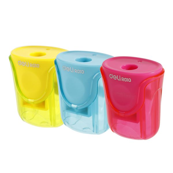 Ascuțitoare cu recipient  Deli U-touch - ER01000-MT, sortiment