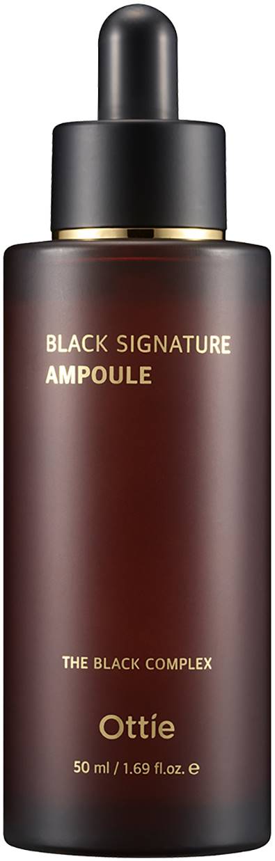 Ottie Black Signature Ampulă facială cu mucină de melc negru, 50 ml