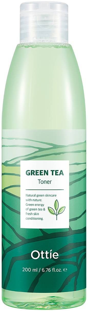 Ottie Green Tea Toner pentru față cu extract de ceai verde, 200 ml